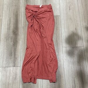 Anthropologie Terracotta Maxi Skirt